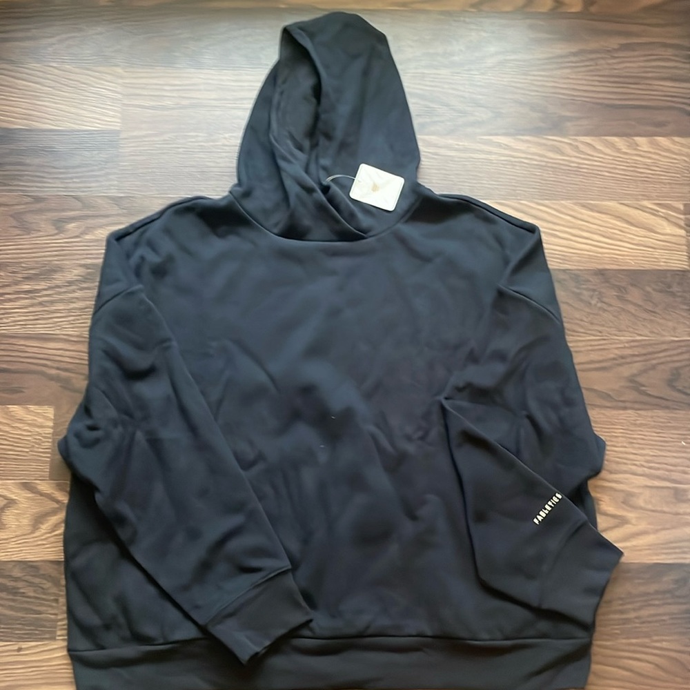 Fabletics black hoodie, size 2X